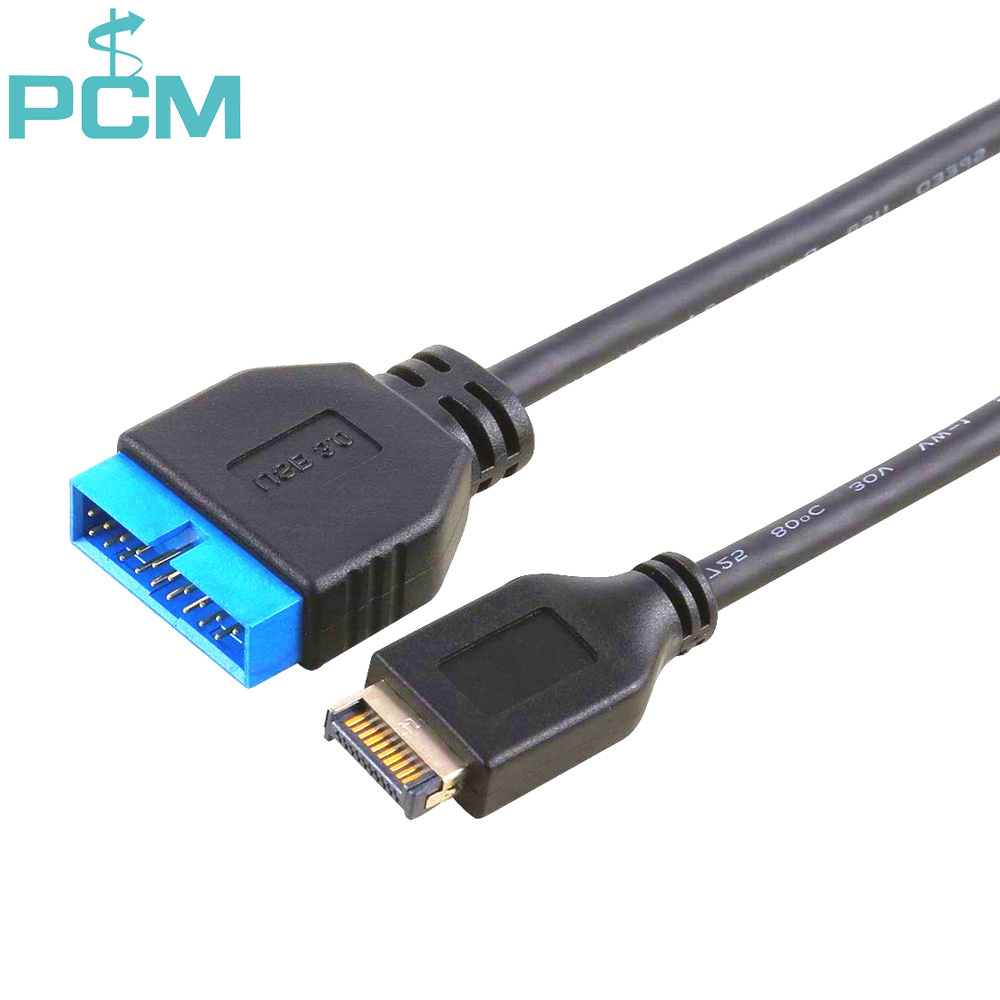 Type-E USB 3.1 Gen2 A-Key to 20Pin(19 pin) USB3.0 Male Extension Cable
