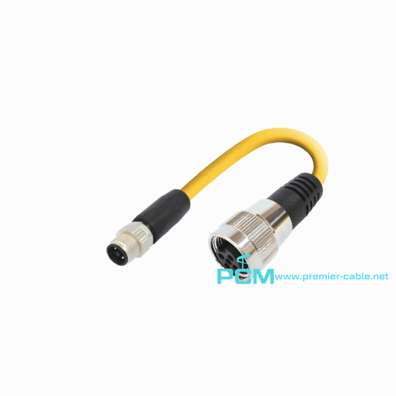 Adapter cable M12 A-coded 5-pin socket to 7/8″ connector 