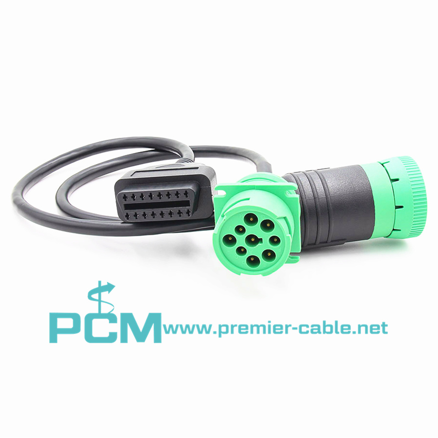 Truck Y Splitter OBD Cable to J1939 9 Pin 