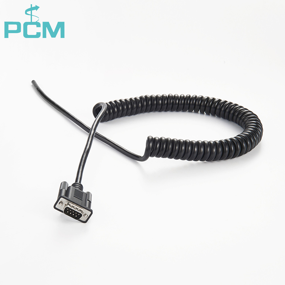 Cheap DB9 Curly Cable Manufacturers china 