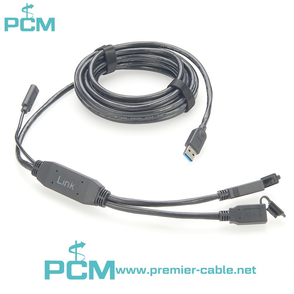 2-Port USB 3.0 SuperSpeed Desktop Extension Cable