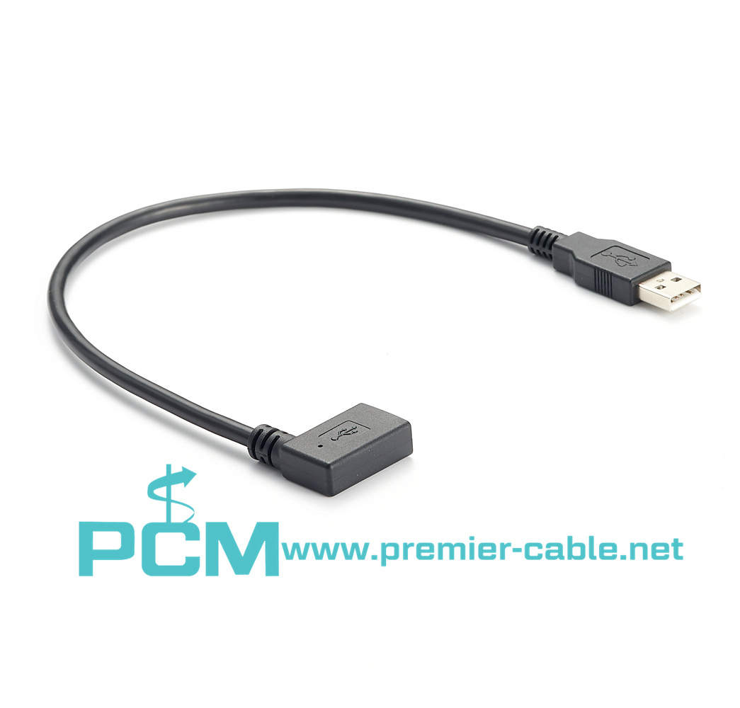 USB Female Right Angle connector Cable