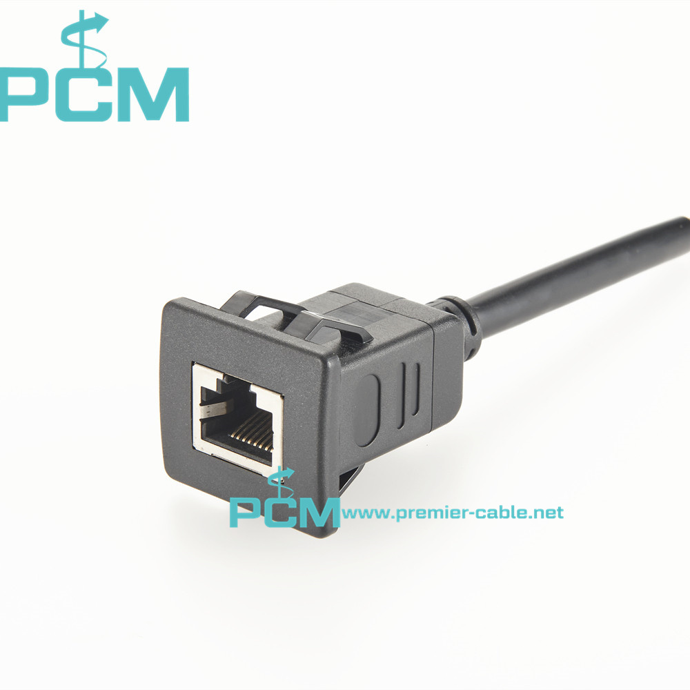 Snap in RJ45 Panel Mount Cable