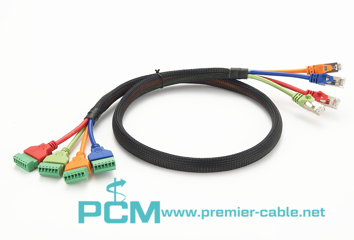 Ethernet RJ45 Male to Screw Terminal Block Cable