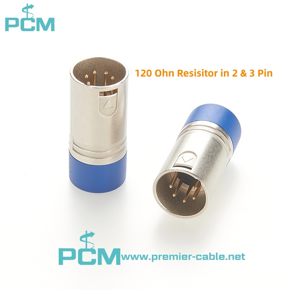 XLR Line Plug with 120R terminating resistor