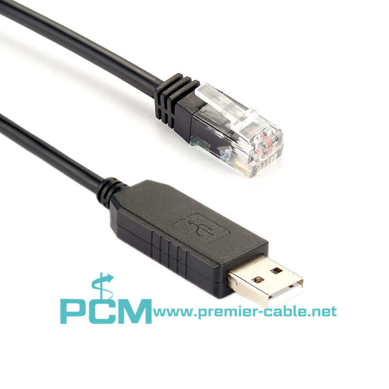 POS Terminal USB to RS232 RJ11 RJ12 Cable