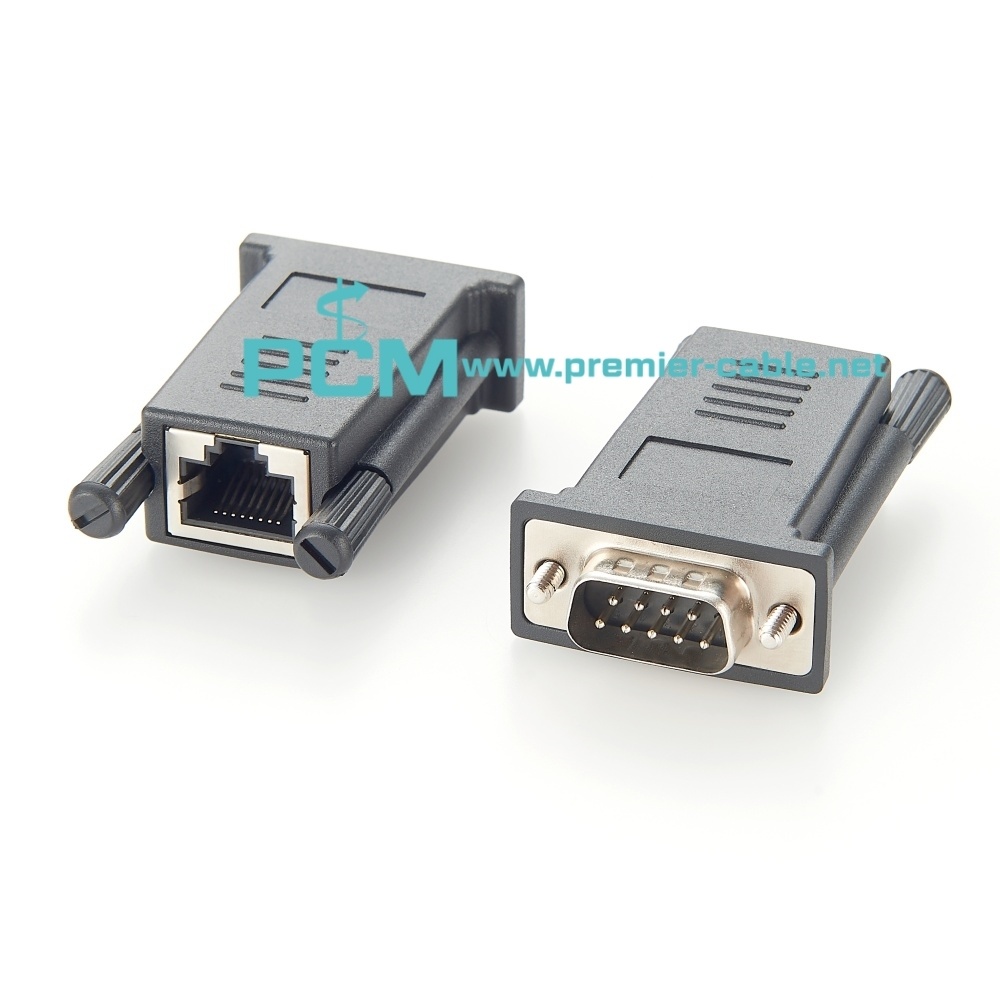 RJ45 to DB9M RS232 Crossover Adapter Avocent ADB0037