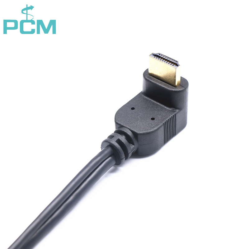 HDMI right angle cable assembly
