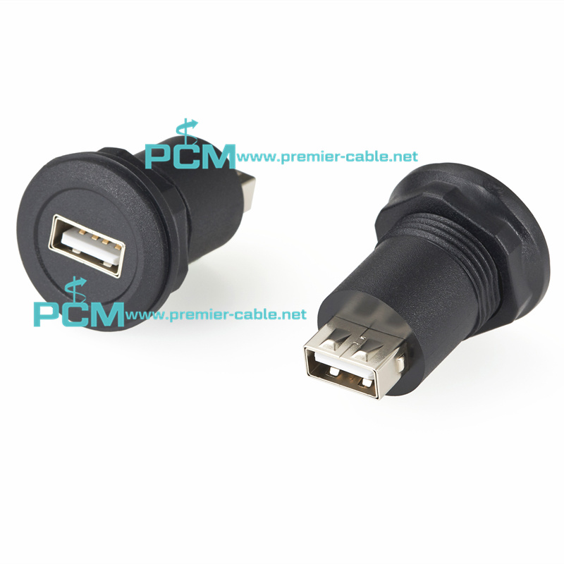 Panel mount USB jack 