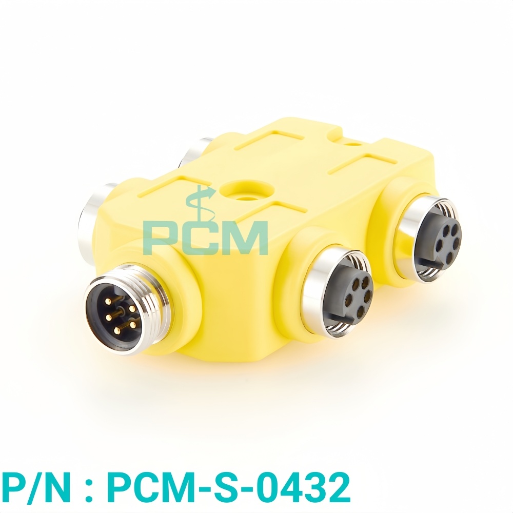 Mini-Change Side Mount 5 Pole 8 Port Pass Thru 7/8" Connector