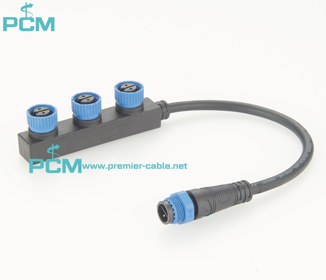 M15 LED modular light Cable Splitter 3 Port  