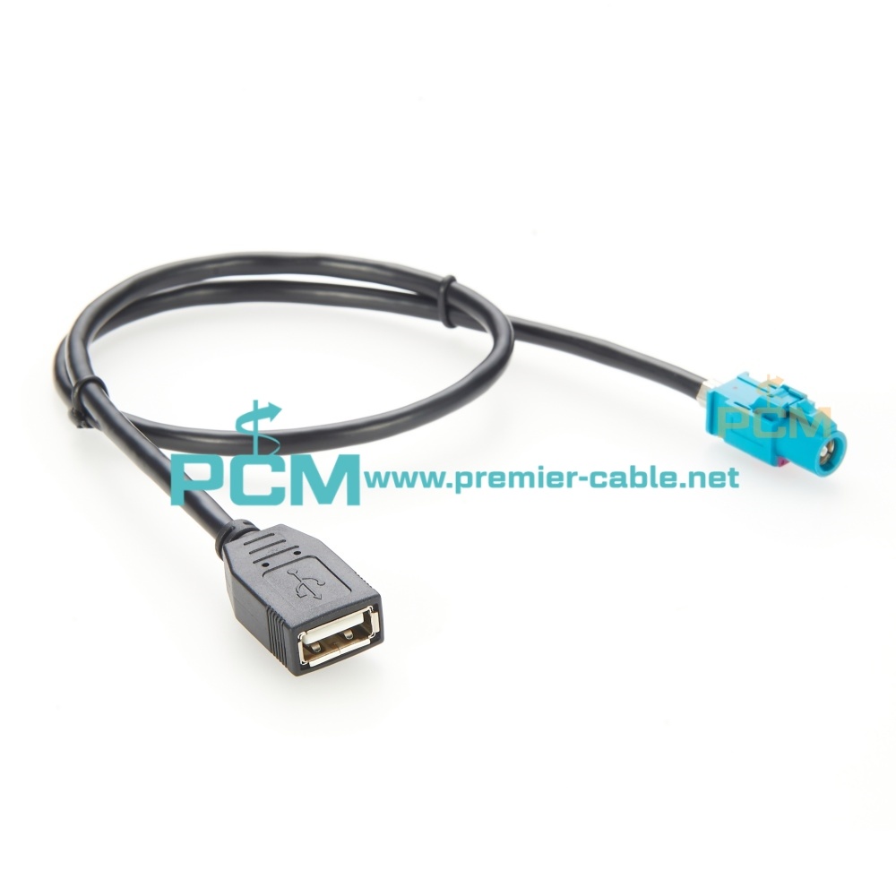 HSD to USB Female Automotive Signal Control Screen Cable
