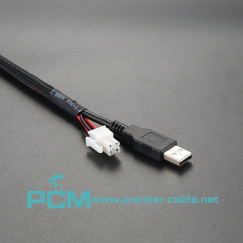 Powered USB POS Cable 4 Pin Connector Pitch 4.2mm