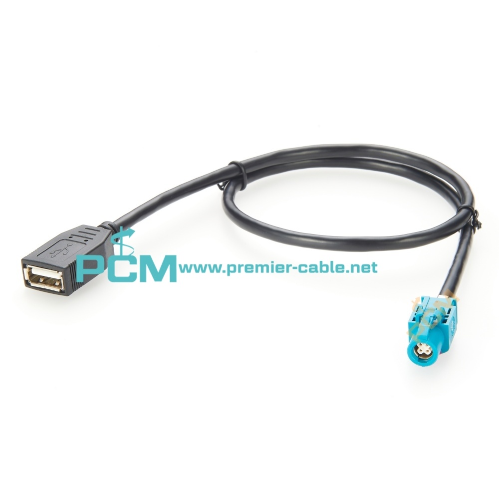 HSD to USB Female Automotive Signal Control Screen Cable