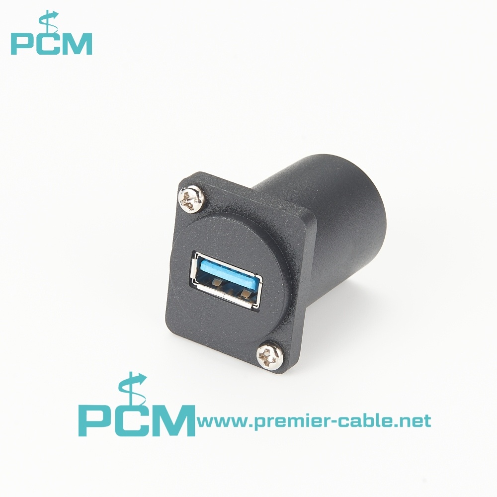 USB 3.0 Panel-Mount Connector