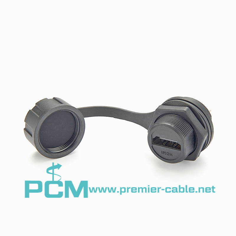 Panel Mount IP67 Waterproof HDMI Connector