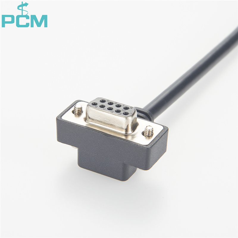 Right Angle DB9 RS232 Serial Cable 