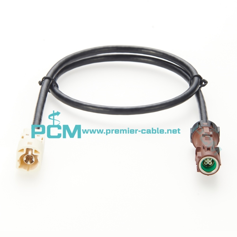 Waterproof Fakra HSD to HSD Cable Assemblies Reverse Camera