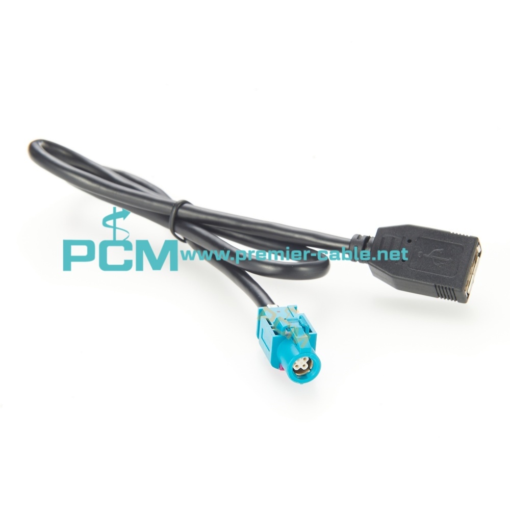 HSD to USB Female Automotive Signal Control Screen Cable