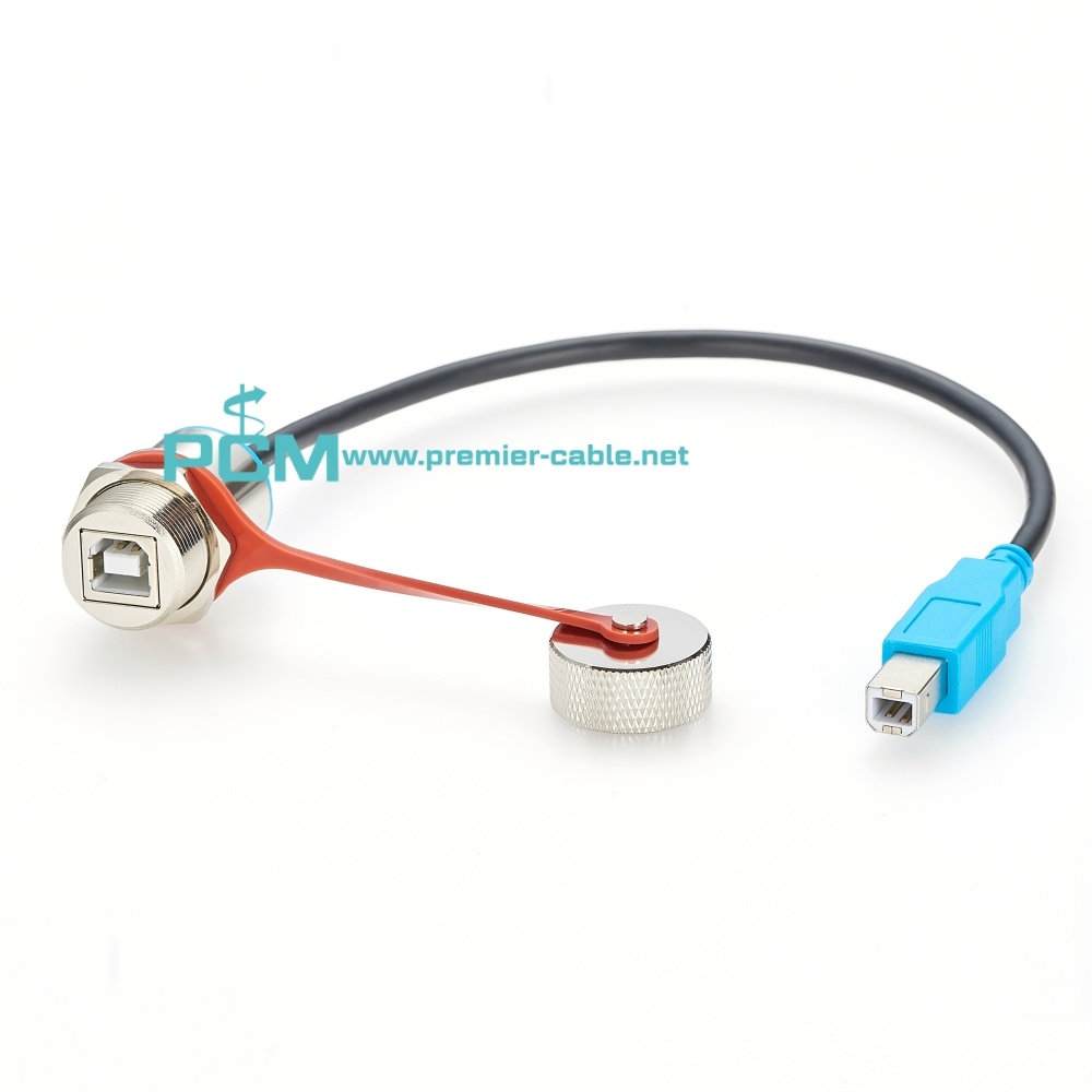 USB-B Male to female extension cable