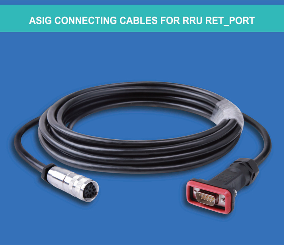 8 Pin AISG RET Cable Female to DB9 Male RET Control Cable For Base Station