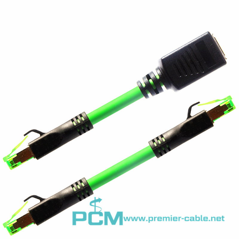 Network Adaptor M12 4 Pin D-Coded Male to RJ45 Female