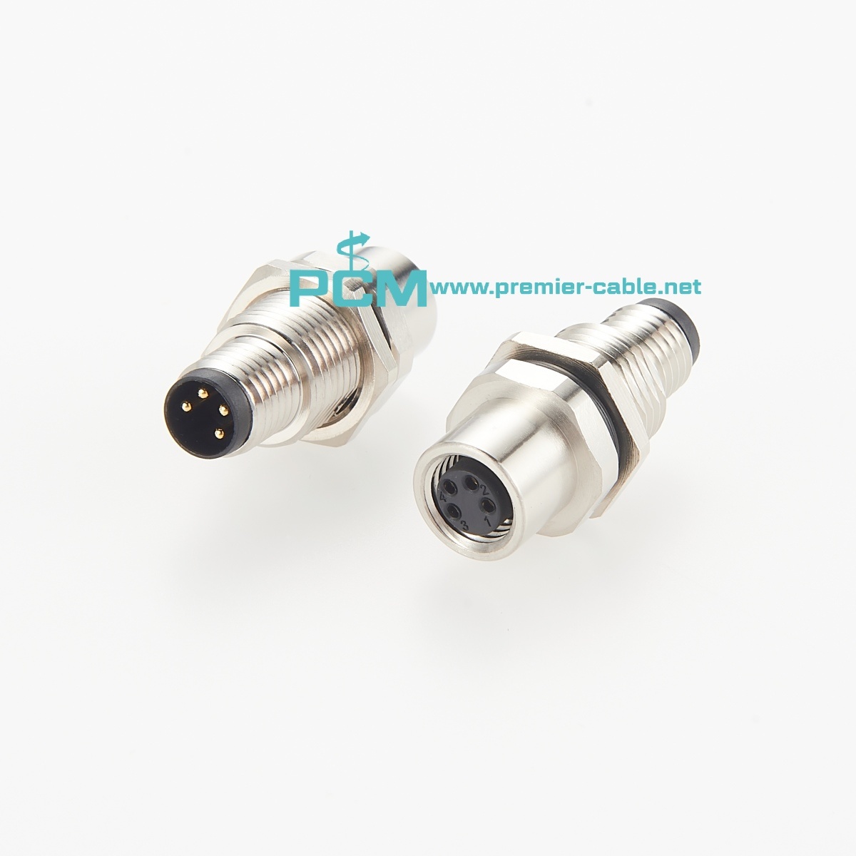 Premier Cable M8 panel feed through male female Connector-Premier Cable ...