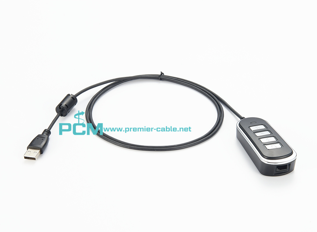 RJ9 to USB Headset Adapter Cable   
