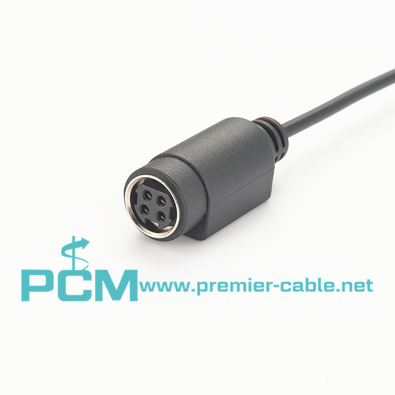 Power Din 4 pin Male to Female extension Cable