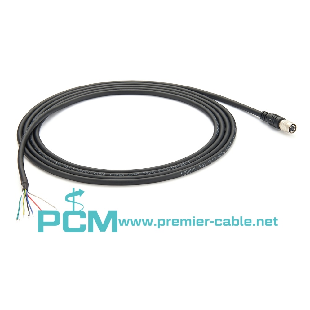 High Flex Hirose 6 Pin Power Trigger Cable Industrial Camera