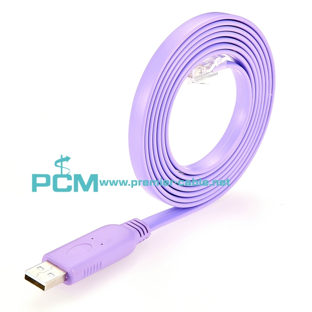 USB to RJ45 Console Crossover Cable for Cisco Router Switch