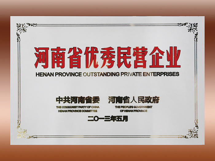 河南省優秀民營企業