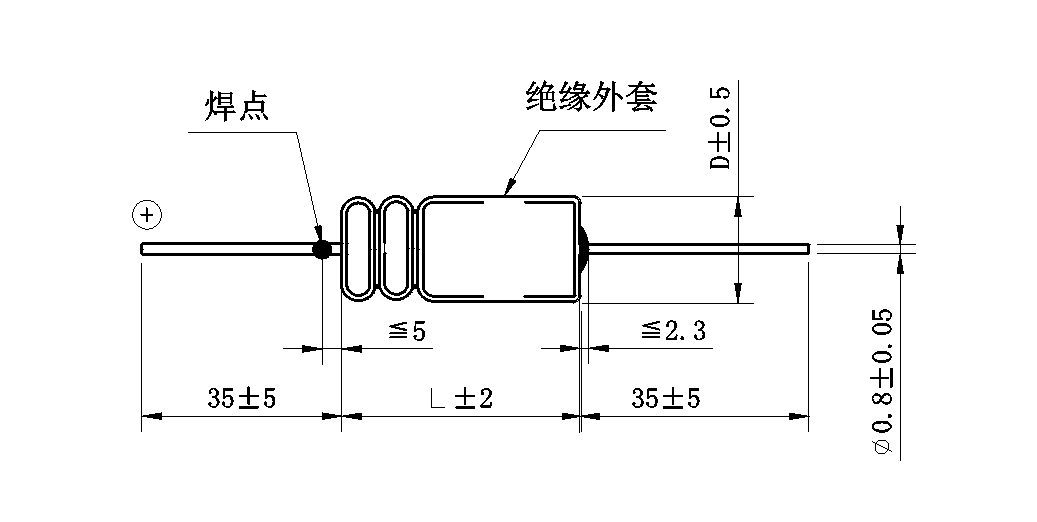 CA51S(CA501S)(155℃)、CA50(CA501、CA306)(175℃)、CA51（CA502）(185℃)、 CA52（CA503）(200℃)高溫非固體電解質(zhì)鉭電容器