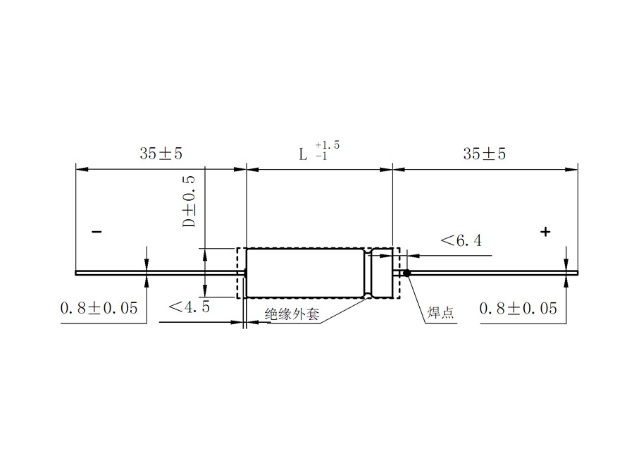 CAK90(CAK39HE、CAK39H、CAK90P)型有失效率等級(jí)的氣密封非固體 電解質(zhì)全鉭電容器