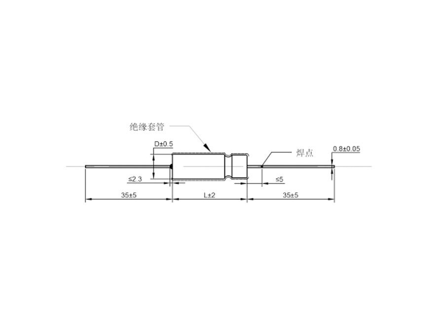GCA35 型全密封非固體電解質(zhì)鉭電容器