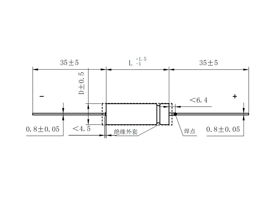 CAK38(CAK39、CAK38P)型有可靠性指標(biāo)的氣密封非固體電解質(zhì)全鉭 電容器