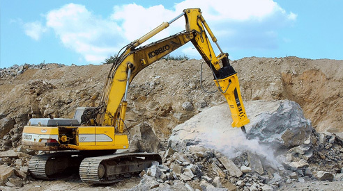 Precautions for the driver during the operation of hydraulic crushing hammer