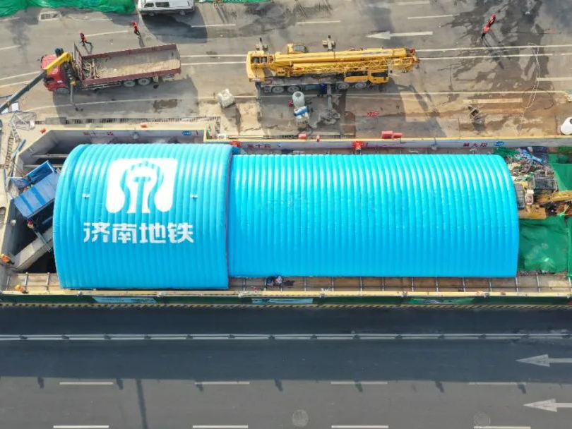 可移動軌道式基坑氣肋
