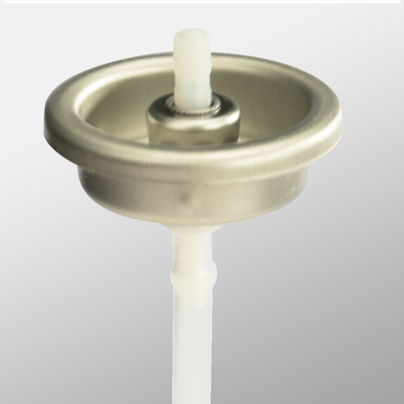 Clear lacquered tinplate aerosol valve