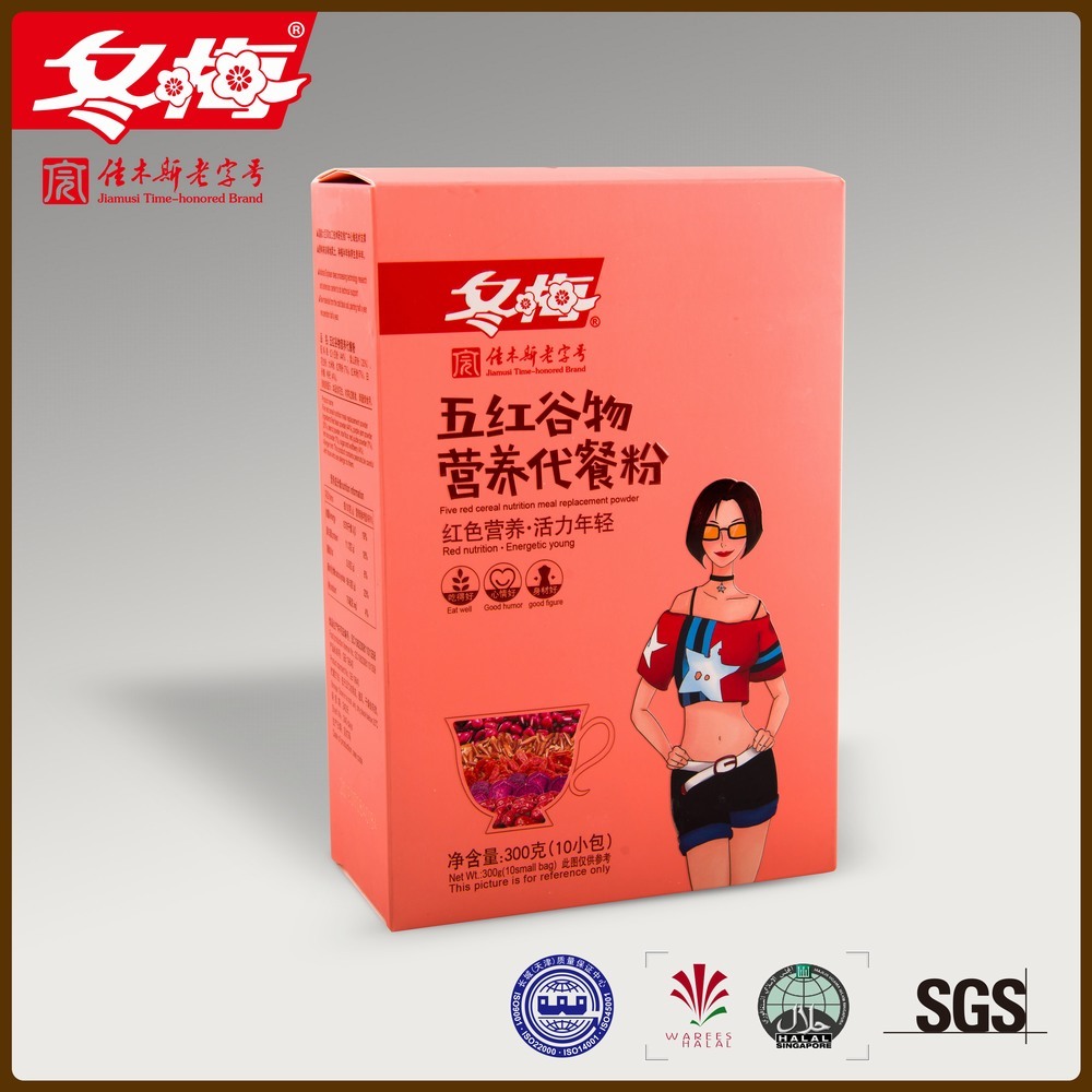 五红谷物营养代餐粉小盒竖