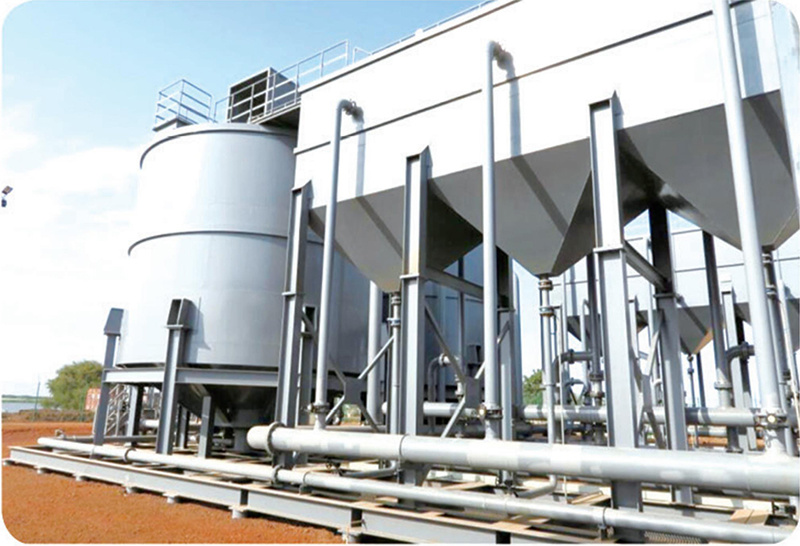中石油南苏丹达尔石油公司MELUT盆地和PALOUGE油田新建水处理厂及设施总承包水项目处理，处理量: 4800m3/d