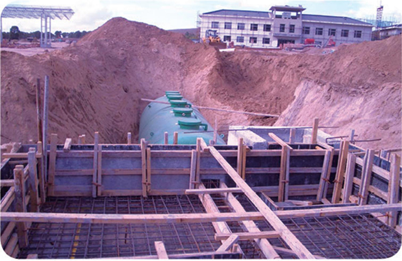 东帝汶民主共和国国家电网电站及配套设施建设工程地埋式一体化生活污水处理装置项目，处理量: 48m3/d