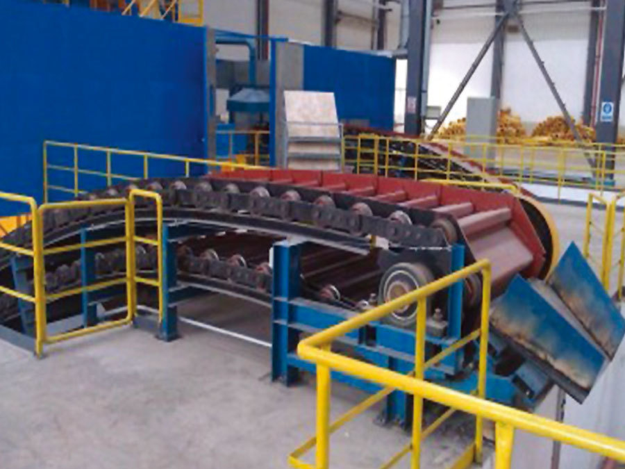 Scale plate conveyor