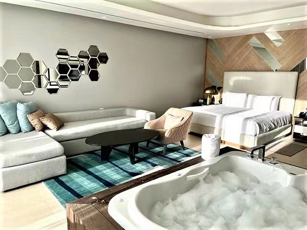 Spain Hotel Restaurant Furniture One Piece Bathtub Silver Star Black, Pure White Spain Hotel Restaurant Furniture One Piece Bathtub Silver Star Black, Pure White