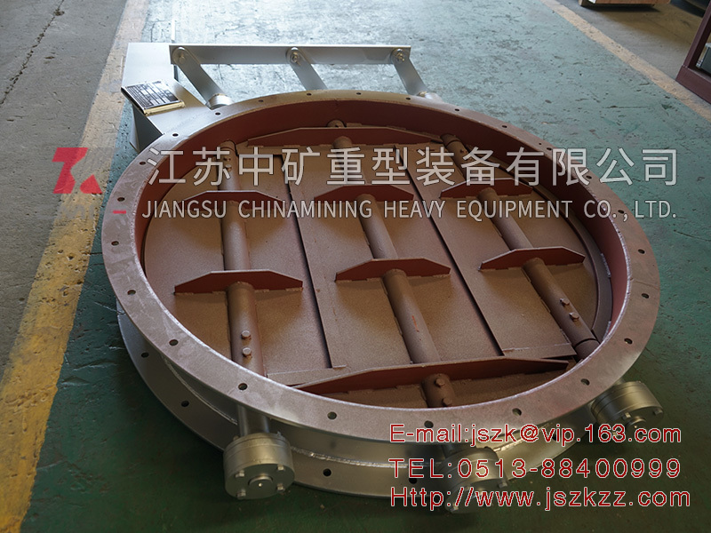 Electric circular louver valve