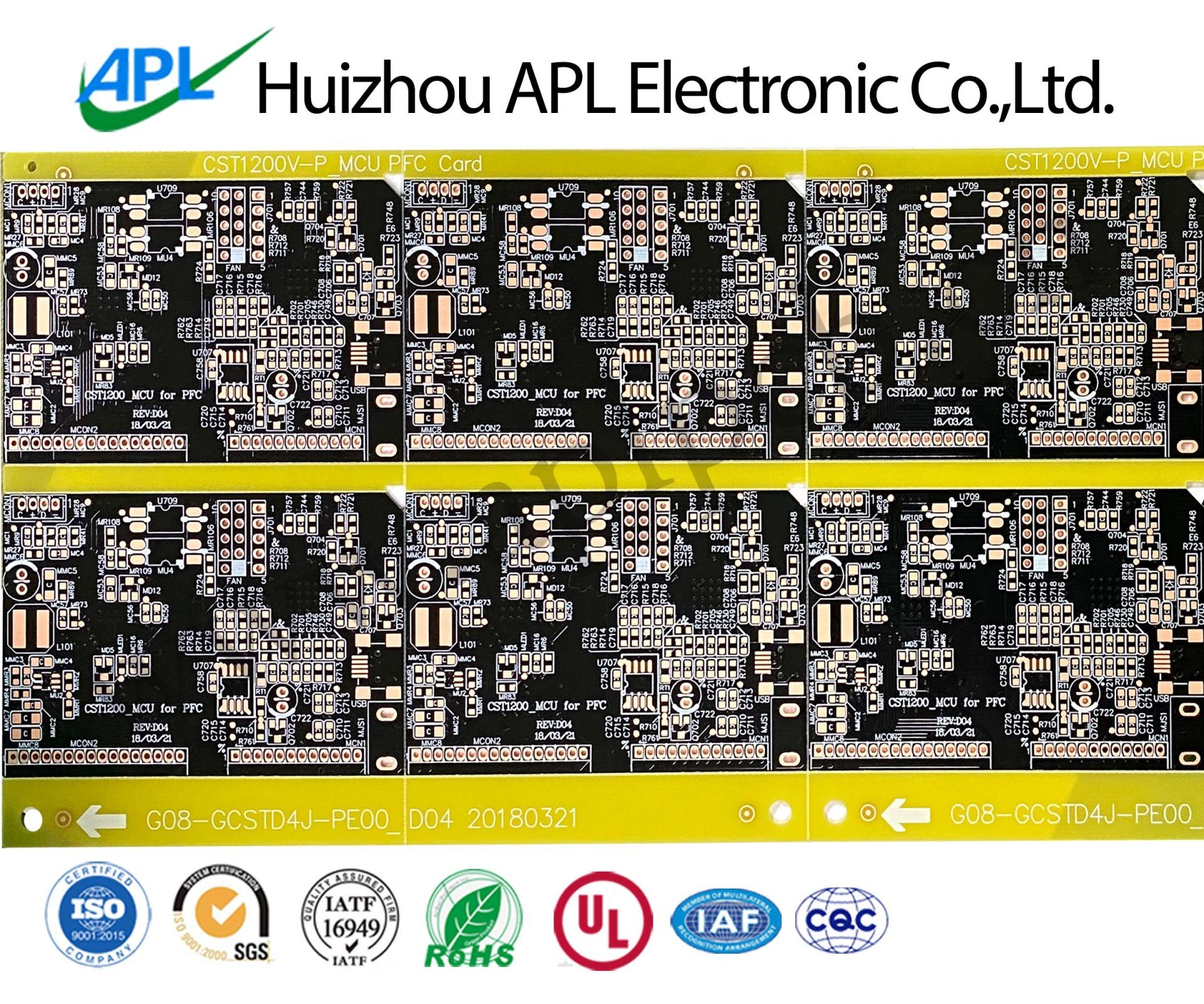 电源产品PCB四层板OSP电路板