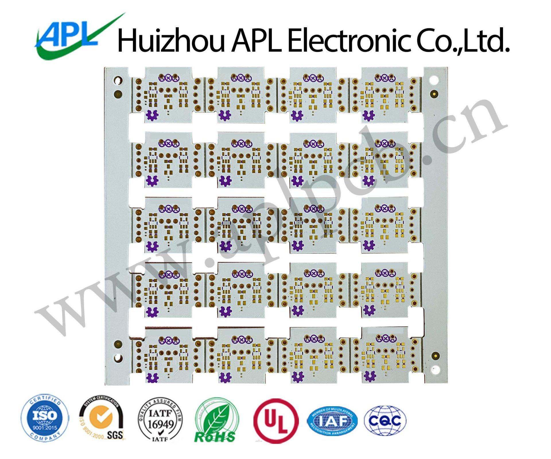 Immersion gold double-sided white solder mask oil circuit board pcb