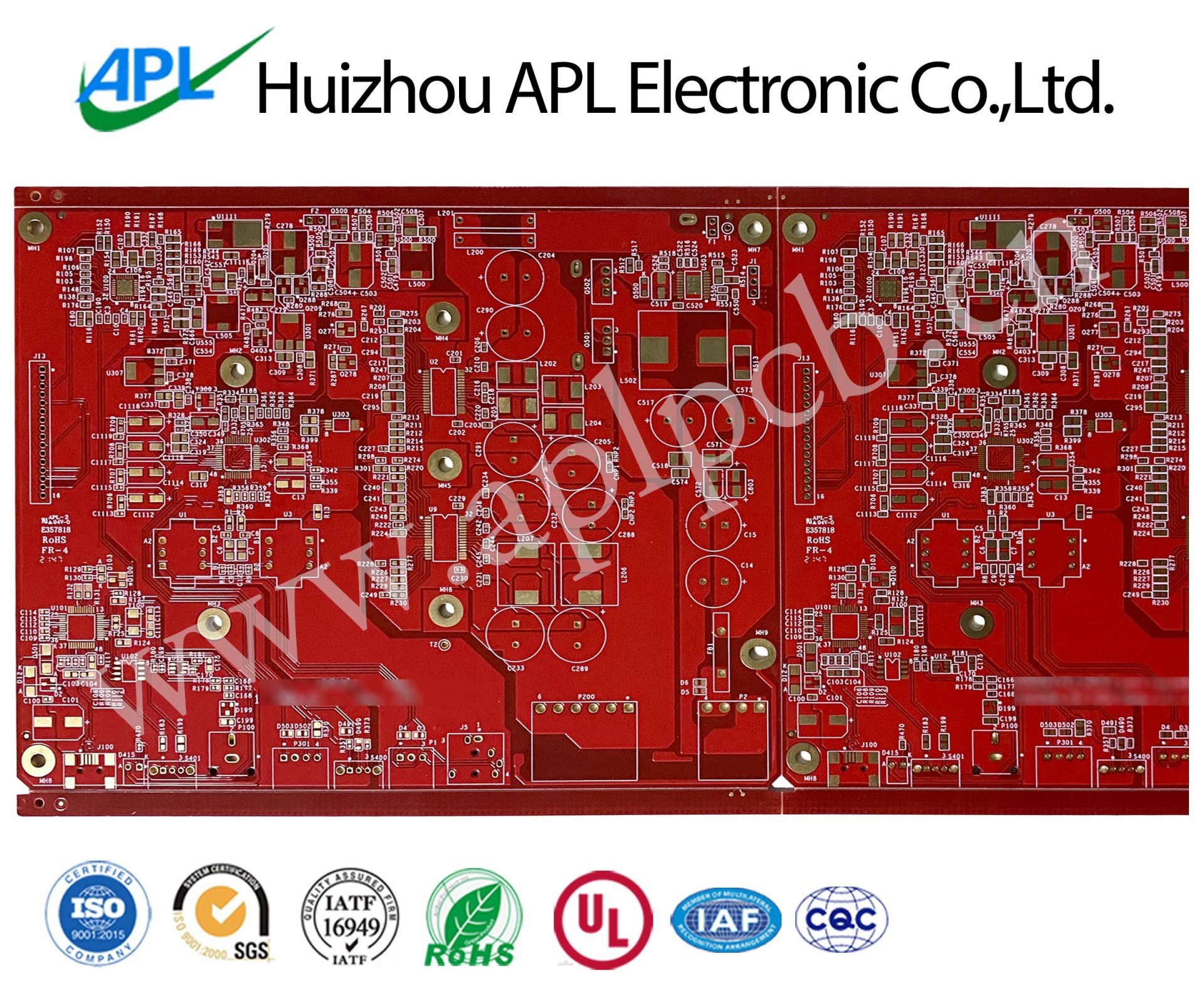 Immersion Gold Process Four-layer Circuit Board Assembly Welding Red Oil Multilayer Board