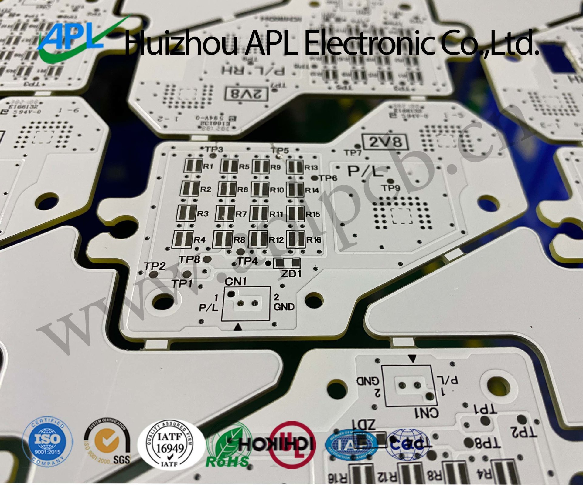 White Solder Mask Double-sided Doard