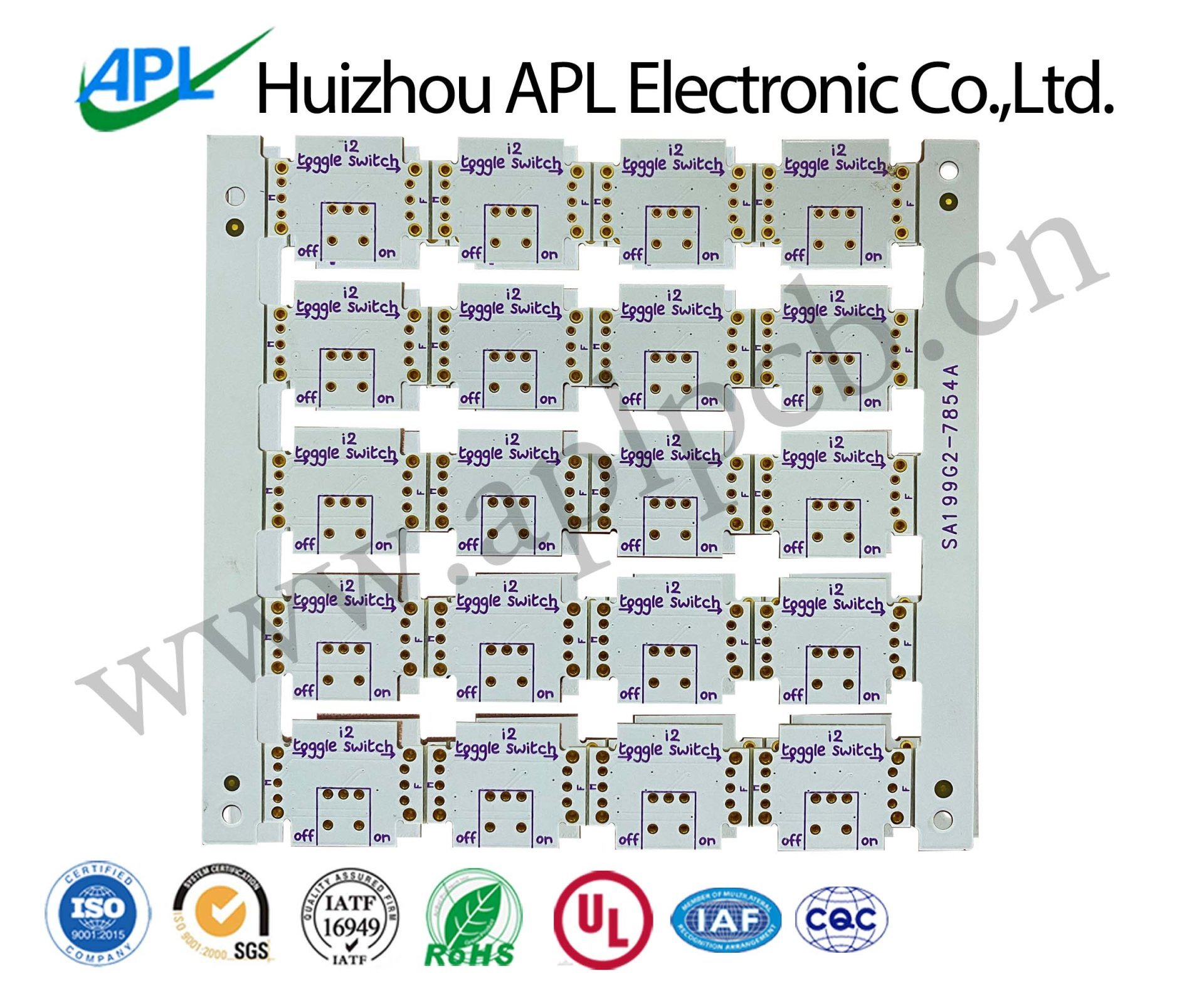 Immersion gold double-sided white solder mask oil circuit board pcb